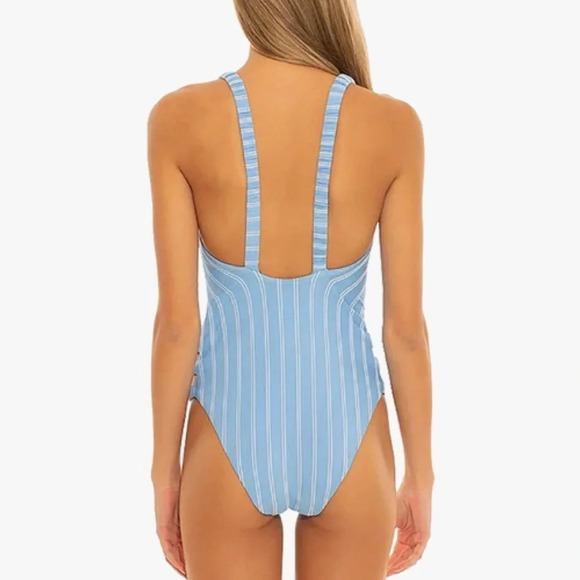 New! Isabella Rose sugar on top striped one piece swimsuit 711 - Picture 2 of 9